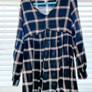 Knox Rose Black Plaid Dress